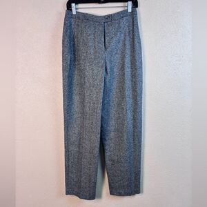 Isabella Bird lined tailored tweed trousers fiited waist Annie Hall vibe Italy